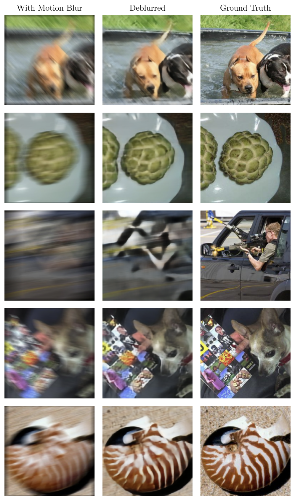 Results from the trained model